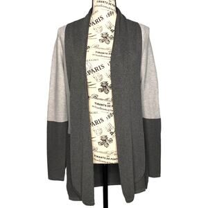 Evolution (S) Stassi Colorblock Open Cardigan - Stitch Fix Two-Toned Ribbed